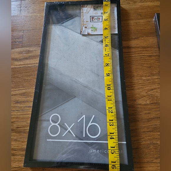 Americanflat Black Picture Frame Bundle of Qty 2 New In Package 8x12 & 8x16 - Picture 6 of 8